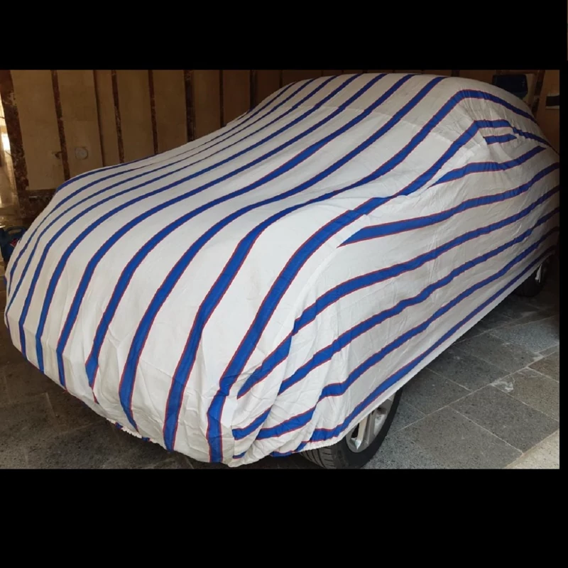 چادر ماشین نخی ضخیم مخصوص  سمند سورن و سورن پلاس ( برزنتی نخ پنبه  ضخیم ، با ضمانت مقاومت در برابر آفتاب)