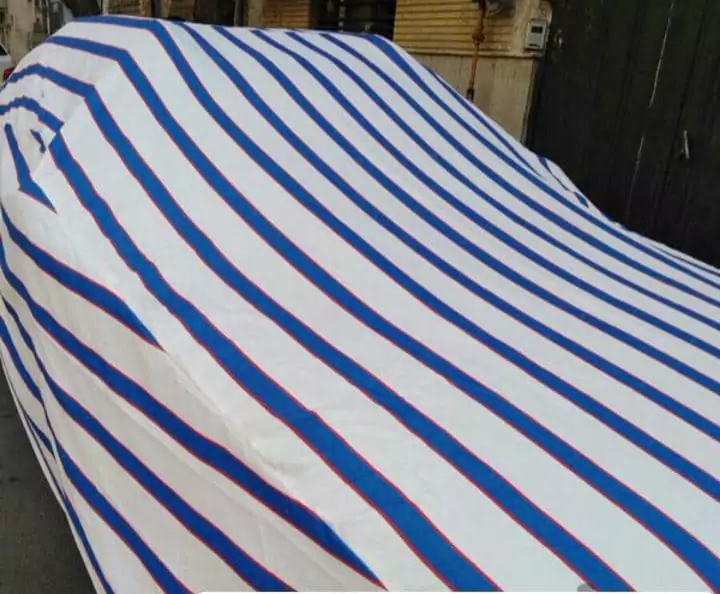 چادر ماشین برزنتی نخی مقاوم به آفتاب با ضخامت خیلی خوب  206 صندوقدار ( 206 SD )